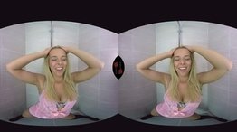 Nikki Dream Pissing Kinky VR Shower Striptease