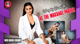 At the Massage Parlor - Naughty Brunette