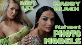 Daisy Lee and Maddy Black: Fishnet Photo Models